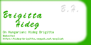 brigitta hideg business card